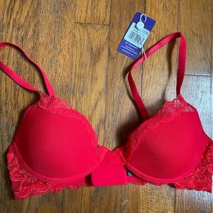 NWT Pepper Laidback Lace Bra 34A in Chili